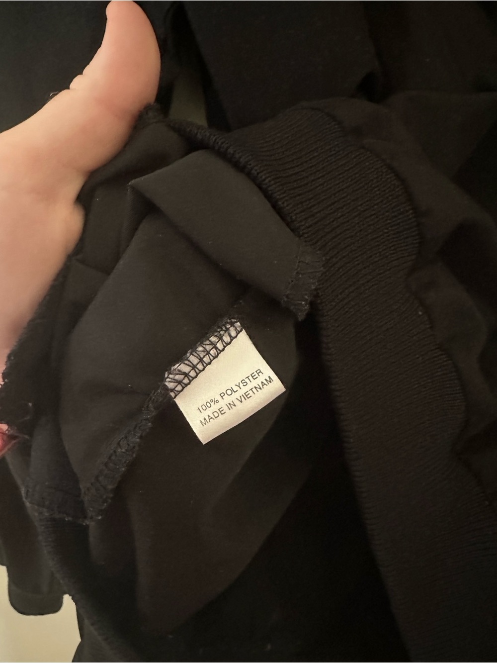 Men's Black Windbreaker Pullover - Picture 6 of 7